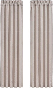 Nuevo J. Queen New York Rigoletto 2 paneles forrados para cortinas con poste rubor - Imagen 1 de 9