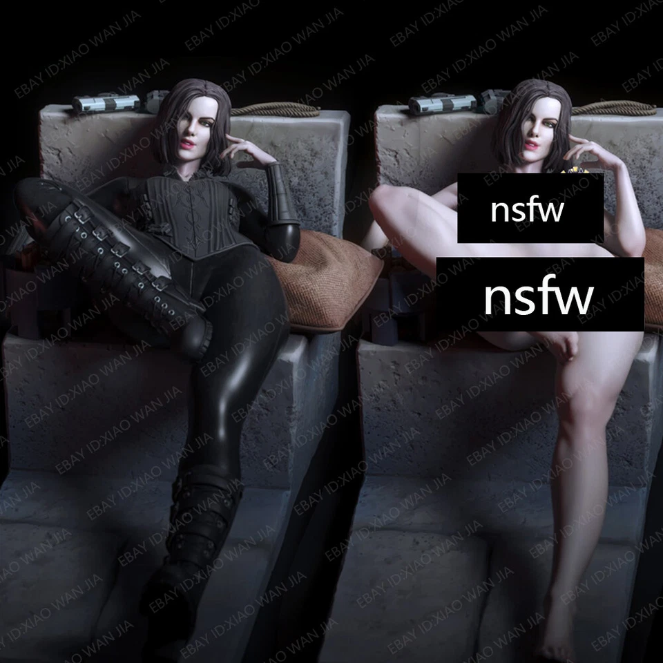 1/24 Resin Figure Sexy Selene Girl GK NSFW Model Kit Unpainted Unassembled - Image 1 of 2