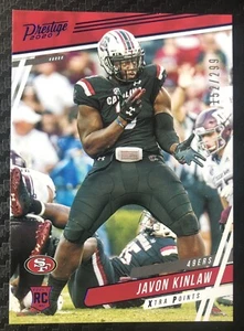 Javon Kinlaw '20 Prestige RC Blue Parallel Serial #152/299 SC Gamecocks SF 49ers - Picture 1 of 2