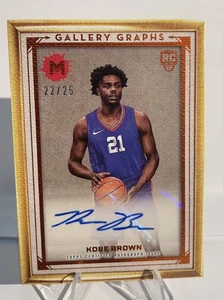 2023-24 Topps Motif - Kobe Brown - Gallery Graphs Auto - Bronze/25 - Clippers RC - Picture 1 of 5