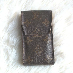 Louis Vuitton Monogram Etui Cigarette Case M63024 Tobacco Brown PVC Leather - Picture 1 of 9