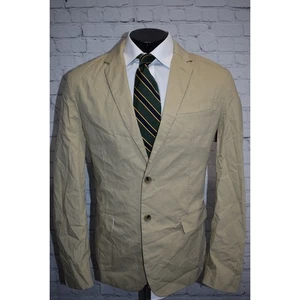 Banana Republic Blazer Sportscoat Mens Size 44 Reg Slim Fit Summer Tan 2Btn - Picture 1 of 9