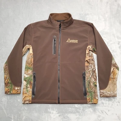 Gamehide Jacket Men Large Brown Realtree Xtra Soft Shell Performance Tech Fleece - Image 1 of 4