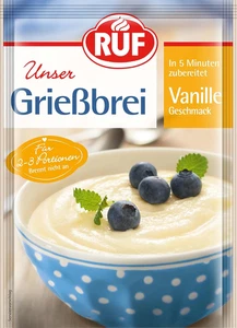 RUF Griessbrei Vanille, 2-3 Portionen als Dessert, Zwischenmahlzeit oder süße Ha - Bild 1 von 5