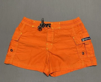 Vintage Billabong Board Shorts Women Junior 3 Orange Swim Trunks Beach Surf - Image 1 of 4
