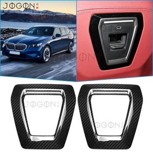 USB Port Charger Seat Back Decor Trim For BMW G60 G61 540i M5 G90 G99 24+ Carbon - Imagen 1 de 13