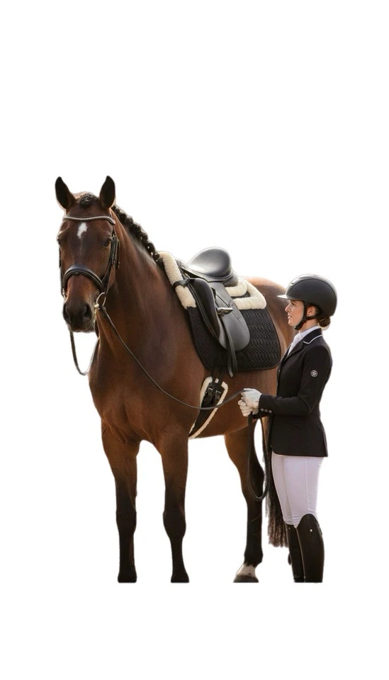 Funda de asiento de piel de oveja para silla de montar de caballo - Almohadilla de piel de oveja 100 %, lana suave Foto 1 de 4