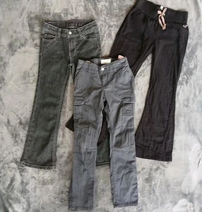 (LOT) 3 Pairs Of Girls Pants Sz 6 / Old Navy, Faded Glory & Roxy - Picture 1 of 4