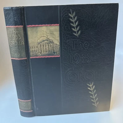 1933 University of Alabama COROLLA Yearbook Bear Bryant Freshman Year!  Kennamer Foto 1 de 4