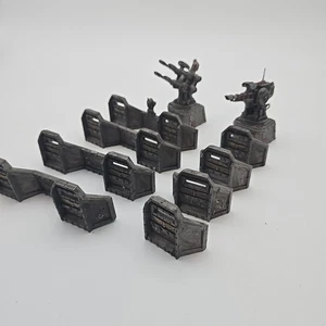 Aegis Defense Line Imperial Terrain Scenery Space Marines Warhammer 40k bemalt - Bild 1 von 17