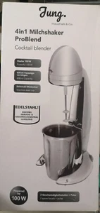 Jung Milchshaker 4 in 1 ProBlend 100W Edelstahl Mixbecher Cocktail 600ml - Bild 1 von 2