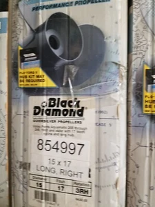 QUICKSILVER  ALUMINUM PROPELLER 15 X 17 QA3542R MARINE BOAT volvo 854997 - Picture 1 of 1