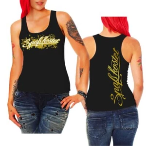 Damen Girls Tank Top Marke Spass kostet GOLD Tattoo cargirl inkgirl Fun - Bild 1 von 4