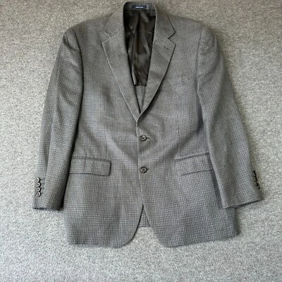 Blazer Ralph Lauren Lana Seda Cachemira Pata de Gallo Abrigo Deportivo Talla 42R Gris Foto 1 de 4