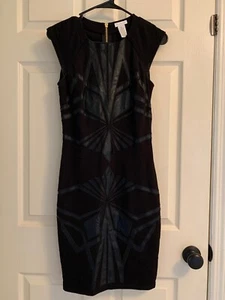 Caché Size 2 Black Knee Length Dress - Picture 1 of 10