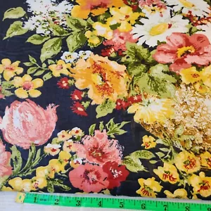 Vtg 5th Avenue Designs Upholstery Linen Blend Fabric 3 Yds 57" Width - Picture 1 of 12