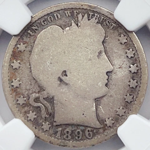 1896-S 25C NGC AG3 Barber Quarter 722007 Cover