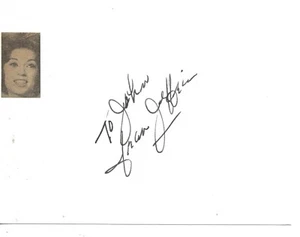 Fran JEFFRIES - American Singer & Dancer *The Pink Panther 1963 signed Card/pic - Bild 1 von 1