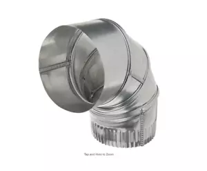 Airtight Aluminum 0-90 Degrees Elbow ATDE904/18 by Deflecto - Picture 1 of 2