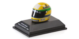 Minichamps 1:8 HELMET CASCO AYRTON SENNA WORLD CHAMPION 1990 - 540309027 - Foto 1 di 4