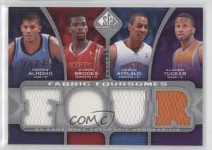 2009 SP Game Used Fabric Foursomes /199 Morris Almond Aaron Brooks Alando Tucker