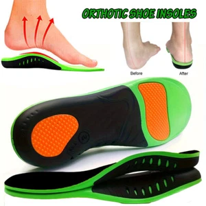 Orthotic Insoles Arch Support Flat Foot High Plantar Feet Fasciitis Pad Insert - Picture 1 of 21