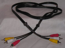 Audio Video Patch Cable, 66â€�, red/white/yellow Rca male to Rca male, light duty