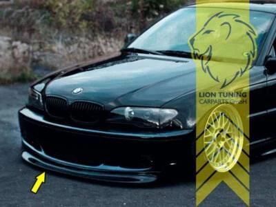 Frontspoiler Spoilerlippe für BMW E46 Limo Touring Coupe Cabrio für M-Paket schw - Bild 1 von 2