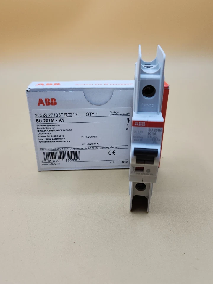 ABB SU201M-K1 UL489 MCB 1P K 1A 480