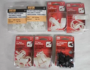 Gardner Bender Ancor Nylon Cable Clamps Lot of 88 Assorted Sizes - Picture 1 of 7