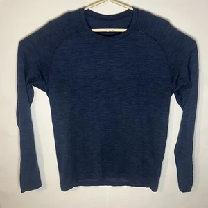 Lululemon Men’s Metal Vent Tech Blue Long Sleeve T Shirt Size Medium - Picture 1 of 7