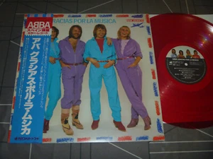 ABBA – Gracias Por La Musica Original 1980 Japan RED 12" vinyl w both inserts p - Picture 1 of 9