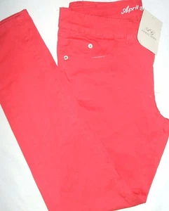 NWT April Girl Women's Skinny Hot Casual Stretchy Pants Red Size 7 NEW - Picture 1 of 3