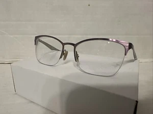 Ray Ban Eyeglasses Frames Only RB6345 2864 52-17-135 Purple/Beige Half Rim - Picture 1 of 8