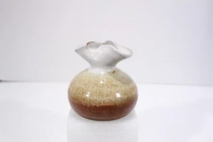 Born Polly Studio Art Pottery Creamer Stoneware Brown Glaze Vintage Made In USA - Picture 1 of 8