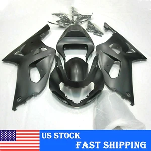 Matte Black ABS Fairing Bodywork Kit for Suzuki GSXR600 GSXR750 2001 2002 2003  - Picture 1 of 3