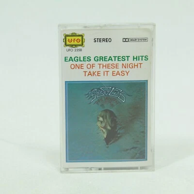 Eagles Cassette Greatest Hits 1971–75 Rock Compilation UFO Label VGC - Image 1 of 3