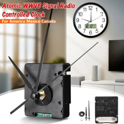 Atomic US WWVB Signal Radio Clock Movement Self Set For America Mexico Canada - Image 1 of 4
