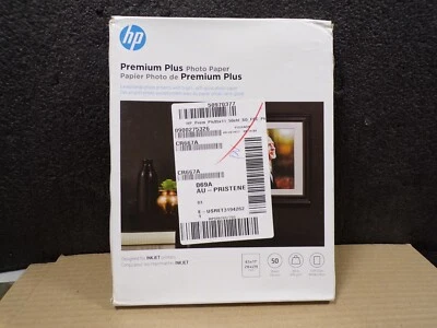 HP Premium Plus Photo Paper 80 lbs Soft-Gloss 8-1/2x11 50 Sheets/Pack CR667A (G) - Image 1 of 4