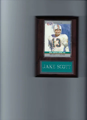 JAKE SCOTT PLAQUE MIAMI DOLPHINS FOOTBALL    C Cover