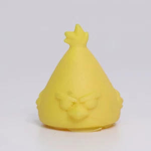 MUESTRA RARA Figura Amarilla Angry Birds Knock On Wood Chuck | Juegos Mattel 2011 - Imagen 1 de 6