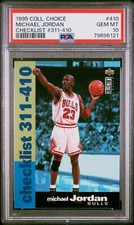 1995-96 Upper Deck Collector's Choice Checklist Michael Jordan #410 PSA 10 HOF