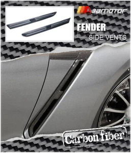 Carbon Fiber Front Fender Wing Side Vents Set fits 2009-21 Nissan GT-R GTR R35 - Picture 1 of 4