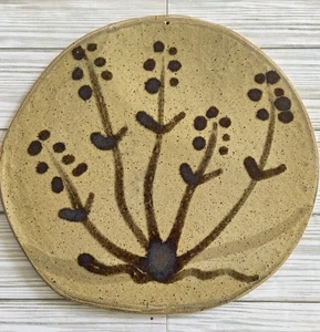 GERDING Signed Folk Art Pottery Bread Tile Wall Hanging Countertop w Recipe Flaw - Picture 1 of 11