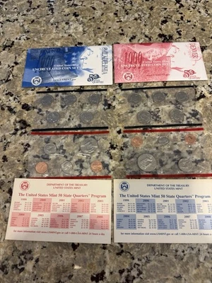 U.S Mint Proof Sets 1999 Denver And San Francisco Mint. - Image 1 of 4