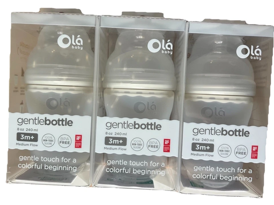 Ola Baby Gentle Bottle - Brand New - 8oz Medium Flow 3+ Months - Image 1 of 1