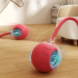 New Cat Interactive Ball Toy Automatic Rolling Ball Faux Tail Rechargeable Smart - Bild 1 von 35