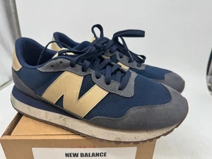 New Balance 237 Sportschuhe Herren Marine Beige Schnürschuhe Niedrig Schuhe - 10 - Bild 1 von 8