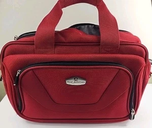 Richardo Beverly Hills Men's Carry On Shoulder Strap Tote Bag  Red  18X11 - Picture 1 of 6