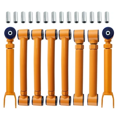 Control Arms Set for Jeep Wrangler TJ 97-06 Front & Rear Adjustable Poly Bushing - Image 1 of 4